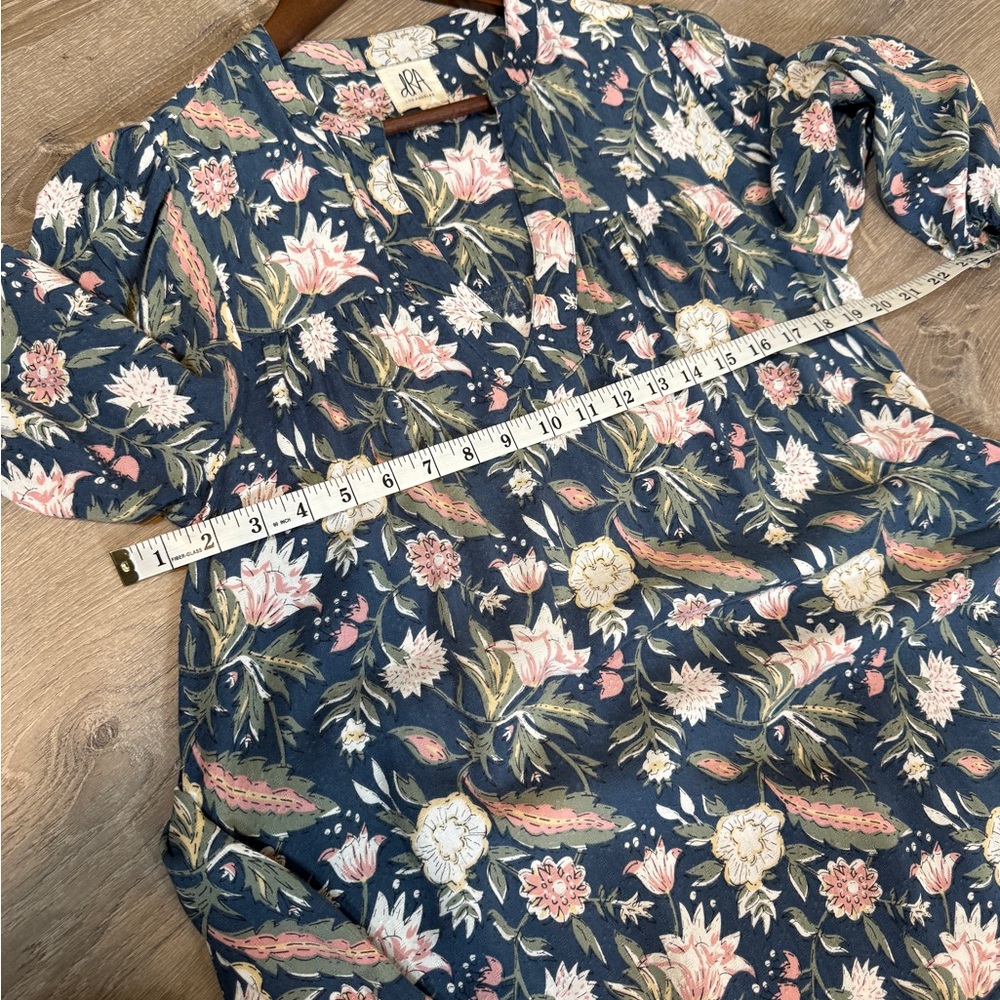 dRA Los Angeles Floral Blue Dress-Size S - Picture 6 of 7